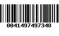 Código de Barras 0041497497348