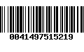 Código de Barras 0041497515219