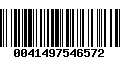 Código de Barras 0041497546572