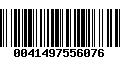 Código de Barras 0041497556076