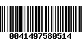 Código de Barras 0041497580514