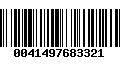 Código de Barras 0041497683321