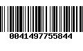 Código de Barras 0041497755844