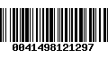 Código de Barras 0041498121297