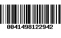 Código de Barras 0041498122942