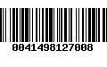 Código de Barras 0041498127008