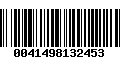 Código de Barras 0041498132453