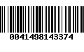 Código de Barras 0041498143374