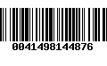 Código de Barras 0041498144876