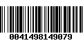 Código de Barras 0041498149079