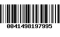 Código de Barras 0041498197995