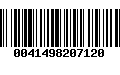 Código de Barras 0041498207120