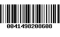 Código de Barras 0041498208608