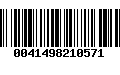 Código de Barras 0041498210571