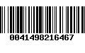 Código de Barras 0041498216467