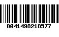 Código de Barras 0041498218577