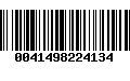 Código de Barras 0041498224134