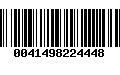 Código de Barras 0041498224448