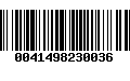 Código de Barras 0041498230036