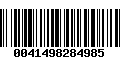 Código de Barras 0041498284985