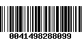 Código de Barras 0041498288099