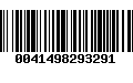 Código de Barras 0041498293291