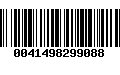 Código de Barras 0041498299088