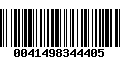 Código de Barras 0041498344405