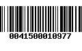 Código de Barras 0041500010977