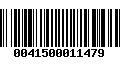 Código de Barras 0041500011479