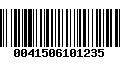 Código de Barras 0041506101235