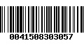 Código de Barras 0041508303057