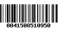 Código de Barras 0041508510950