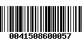 Código de Barras 0041508600057