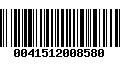 Código de Barras 0041512008580