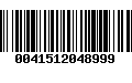 Código de Barras 0041512048999