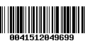 Código de Barras 0041512049699