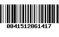 Código de Barras 0041512061417