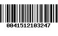 Código de Barras 0041512103247