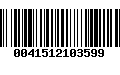 Código de Barras 0041512103599