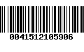 Código de Barras 0041512105906