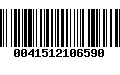 Código de Barras 0041512106590