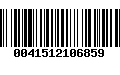 Código de Barras 0041512106859