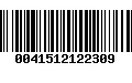 Código de Barras 0041512122309