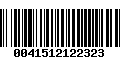 Código de Barras 0041512122323