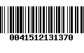 Código de Barras 0041512131370