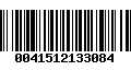 Código de Barras 0041512133084