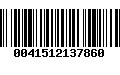 Código de Barras 0041512137860