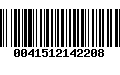 Código de Barras 0041512142208