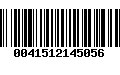 Código de Barras 0041512145056